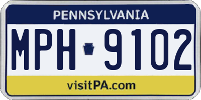PA license plate MPH9102