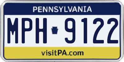 PA license plate MPH9122