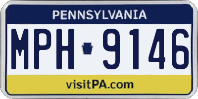 PA license plate MPH9146