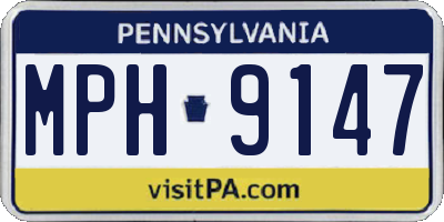 PA license plate MPH9147