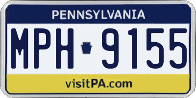 PA license plate MPH9155