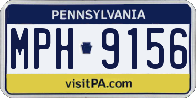 PA license plate MPH9156