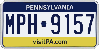 PA license plate MPH9157