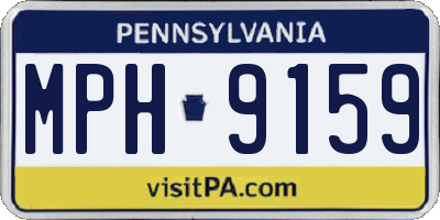 PA license plate MPH9159