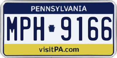 PA license plate MPH9166