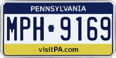 PA license plate MPH9169