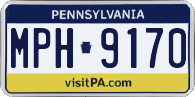 PA license plate MPH9170