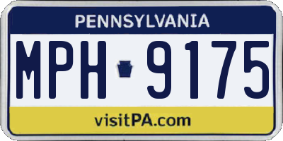 PA license plate MPH9175