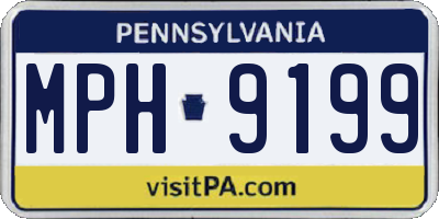 PA license plate MPH9199