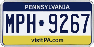 PA license plate MPH9267