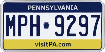 PA license plate MPH9297