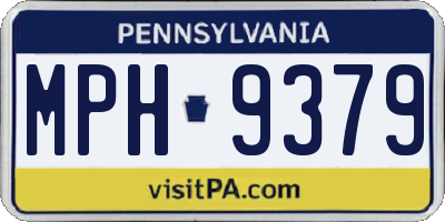 PA license plate MPH9379