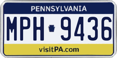 PA license plate MPH9436