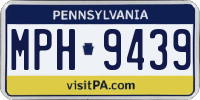 PA license plate MPH9439