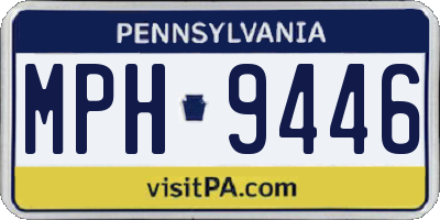 PA license plate MPH9446