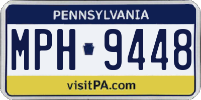 PA license plate MPH9448