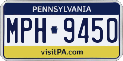 PA license plate MPH9450
