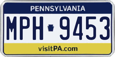 PA license plate MPH9453