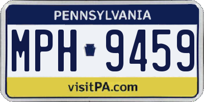 PA license plate MPH9459