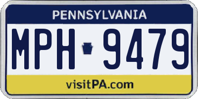 PA license plate MPH9479