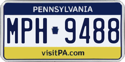 PA license plate MPH9488