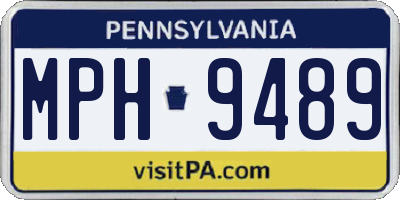 PA license plate MPH9489
