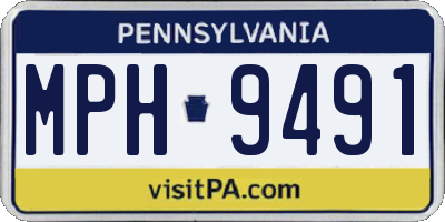 PA license plate MPH9491