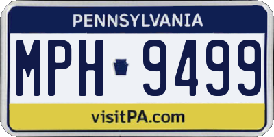 PA license plate MPH9499