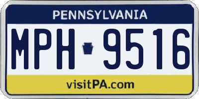 PA license plate MPH9516