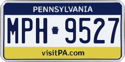 PA license plate MPH9527