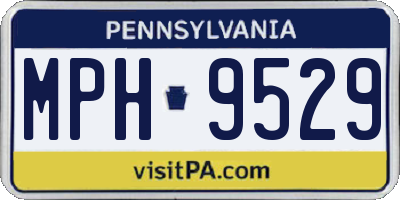 PA license plate MPH9529