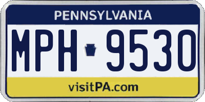 PA license plate MPH9530