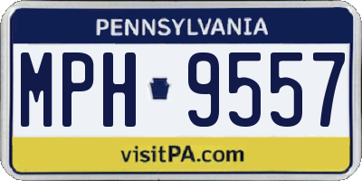 PA license plate MPH9557