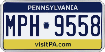 PA license plate MPH9558