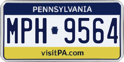 PA license plate MPH9564