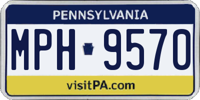 PA license plate MPH9570