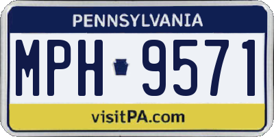 PA license plate MPH9571