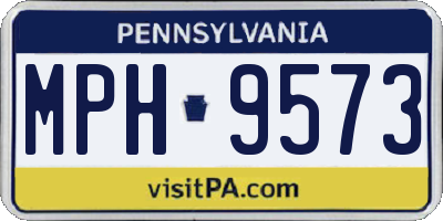 PA license plate MPH9573