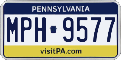 PA license plate MPH9577