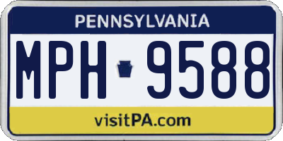PA license plate MPH9588