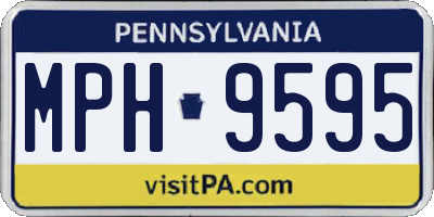 PA license plate MPH9595
