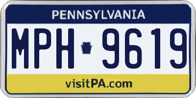 PA license plate MPH9619