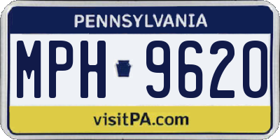 PA license plate MPH9620