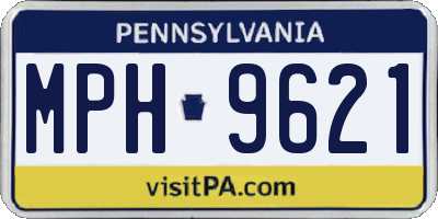 PA license plate MPH9621