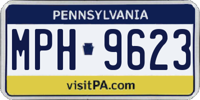 PA license plate MPH9623