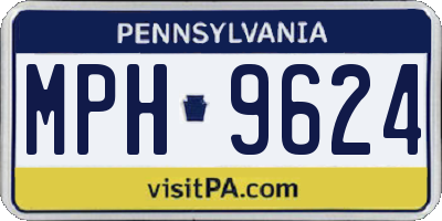 PA license plate MPH9624