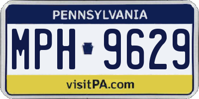 PA license plate MPH9629