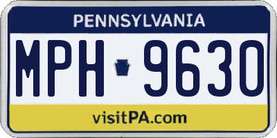 PA license plate MPH9630