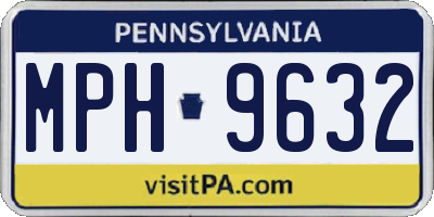 PA license plate MPH9632