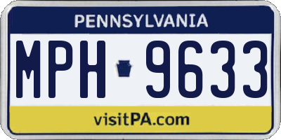 PA license plate MPH9633